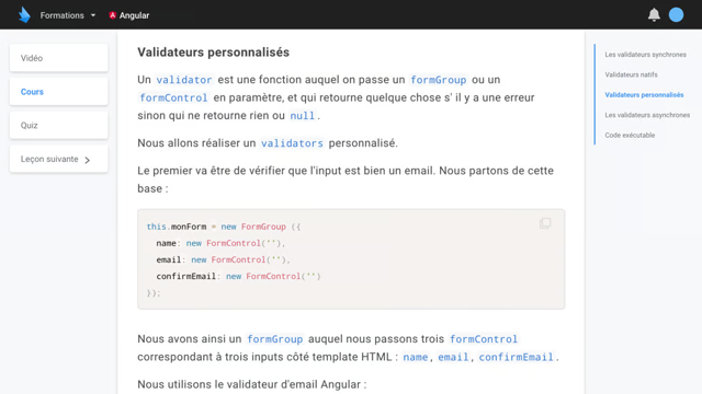 présentation cours écrit